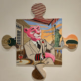 Feline Fine in Fifth Avenue  - Original Modern Pop Art